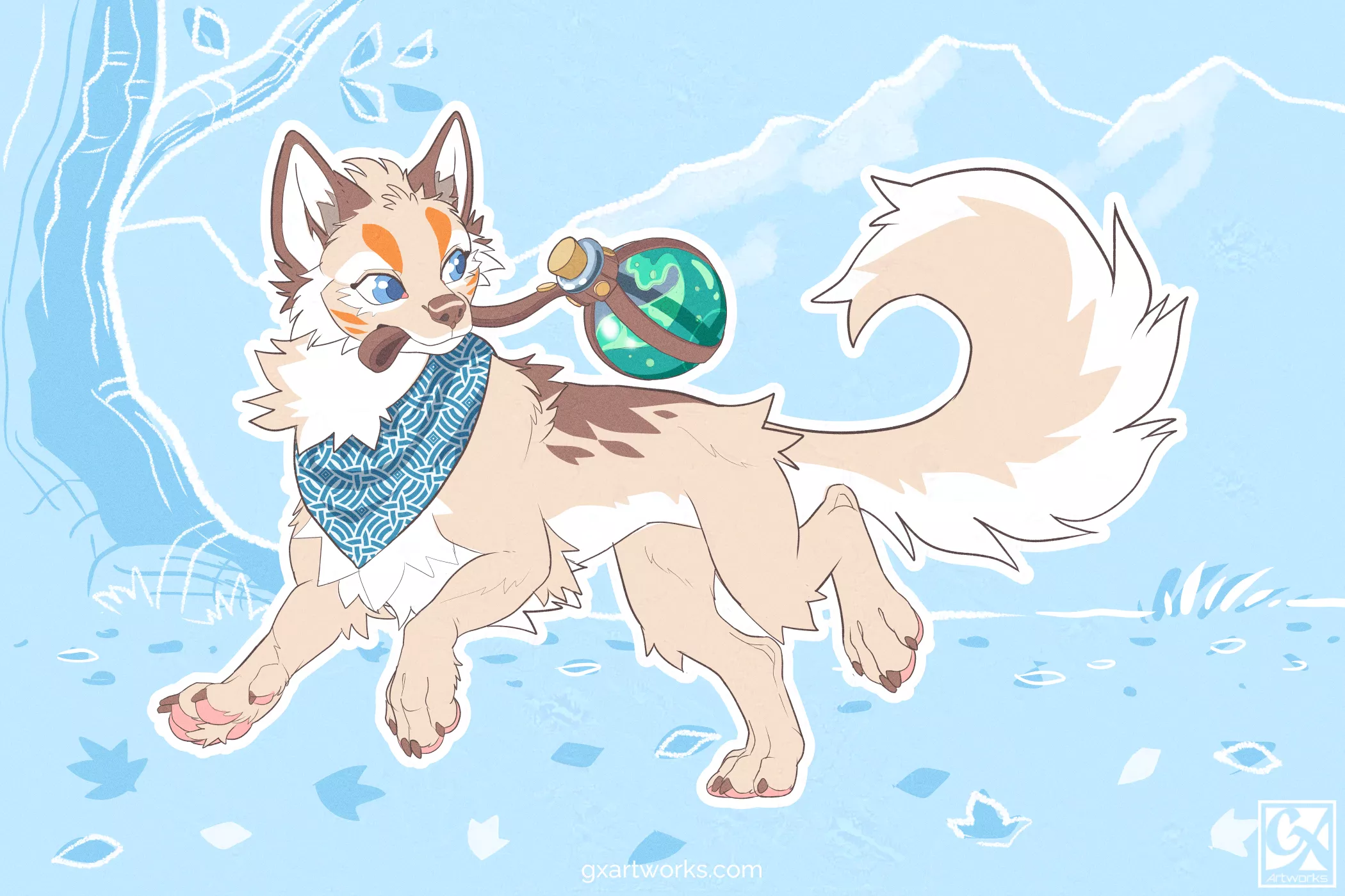 Adoptable feral auction. Rules in comments. Art by me.