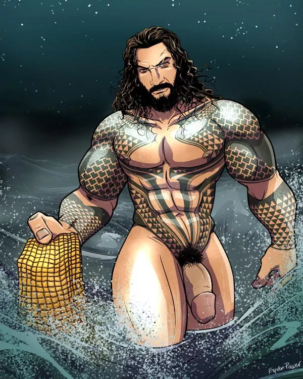 Aquaman comes out of the water up to you like this, what you gonna do? (byron power)