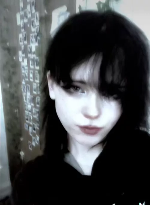 Black hair and doll makeup