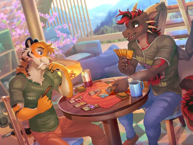 Buds Playing MTG [K_98]