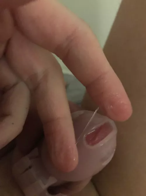 Chastity will for real make you wet like a girl haha