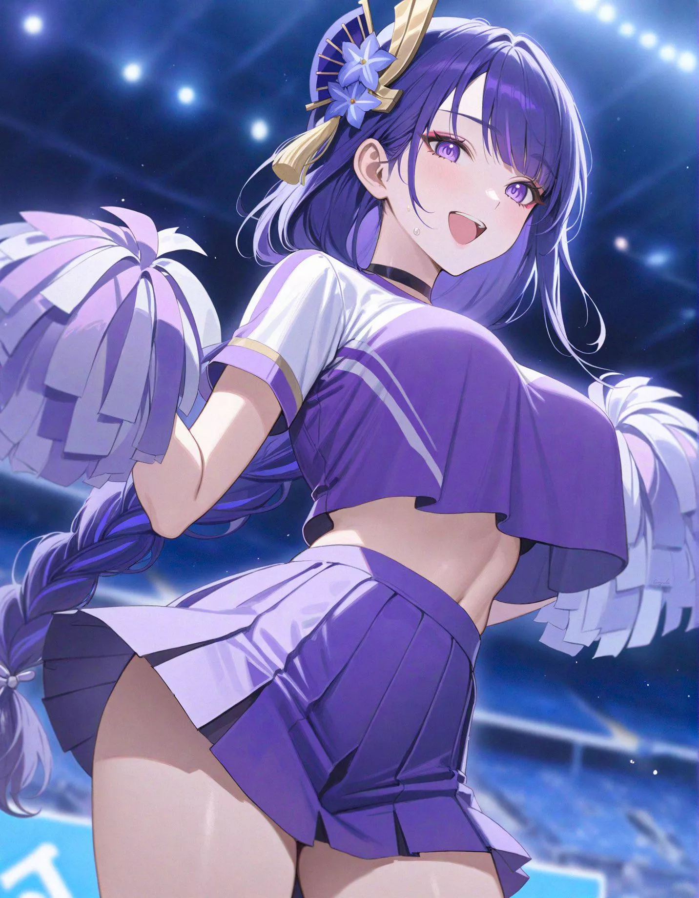 Cheerleader Raiden [Genshin Impact]