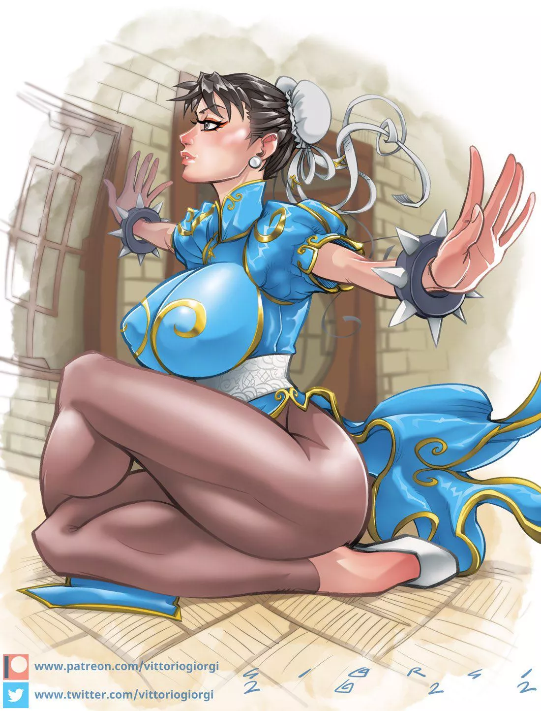 Chun-Li thighs fanart