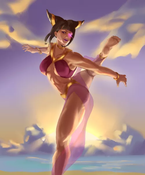 Commission made by me - Juri (MaxGalore) [Street Fighter]