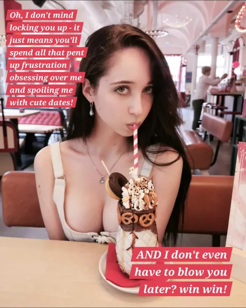 First date with a cute new keyholder