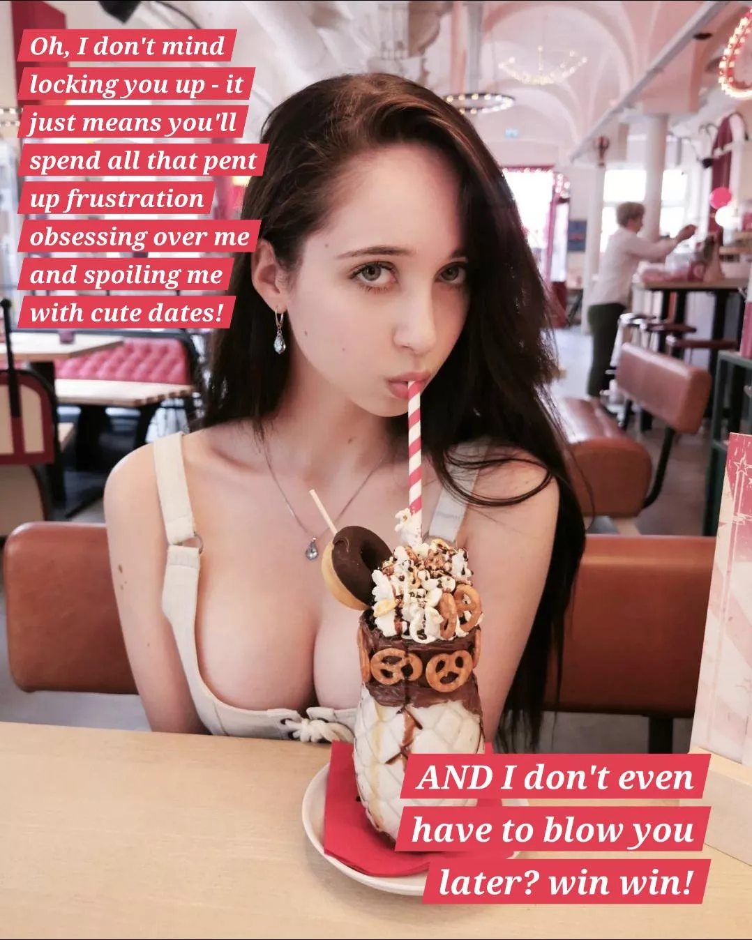 First date with a cute new keyholder