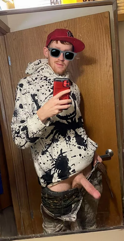 Get on your knees and make it hard for me