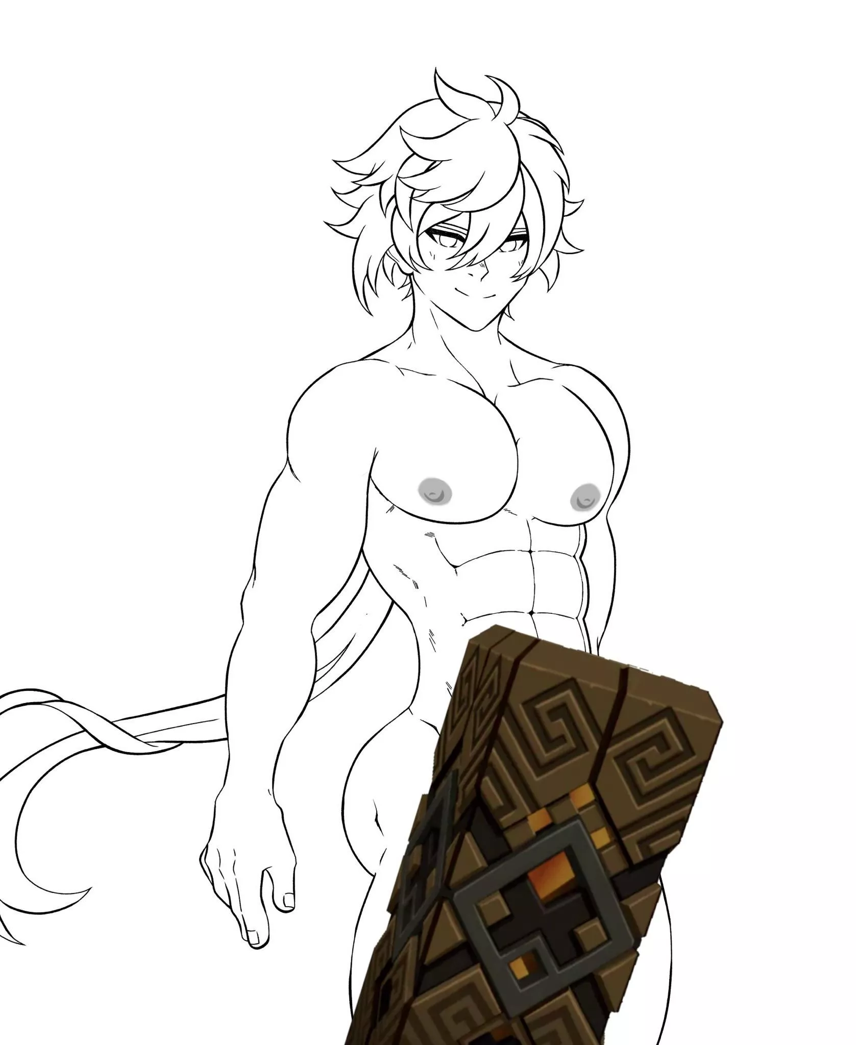 Get ready for my first and most special Zhongli mini artpack. He’s coming soon and will show you how a true god works. Only on gumroad 🐉 @kuremxl (on twitter)