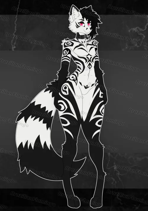 Goth fox adopt auction!