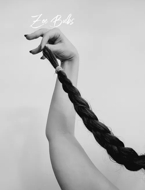Holding My Wet Braid 