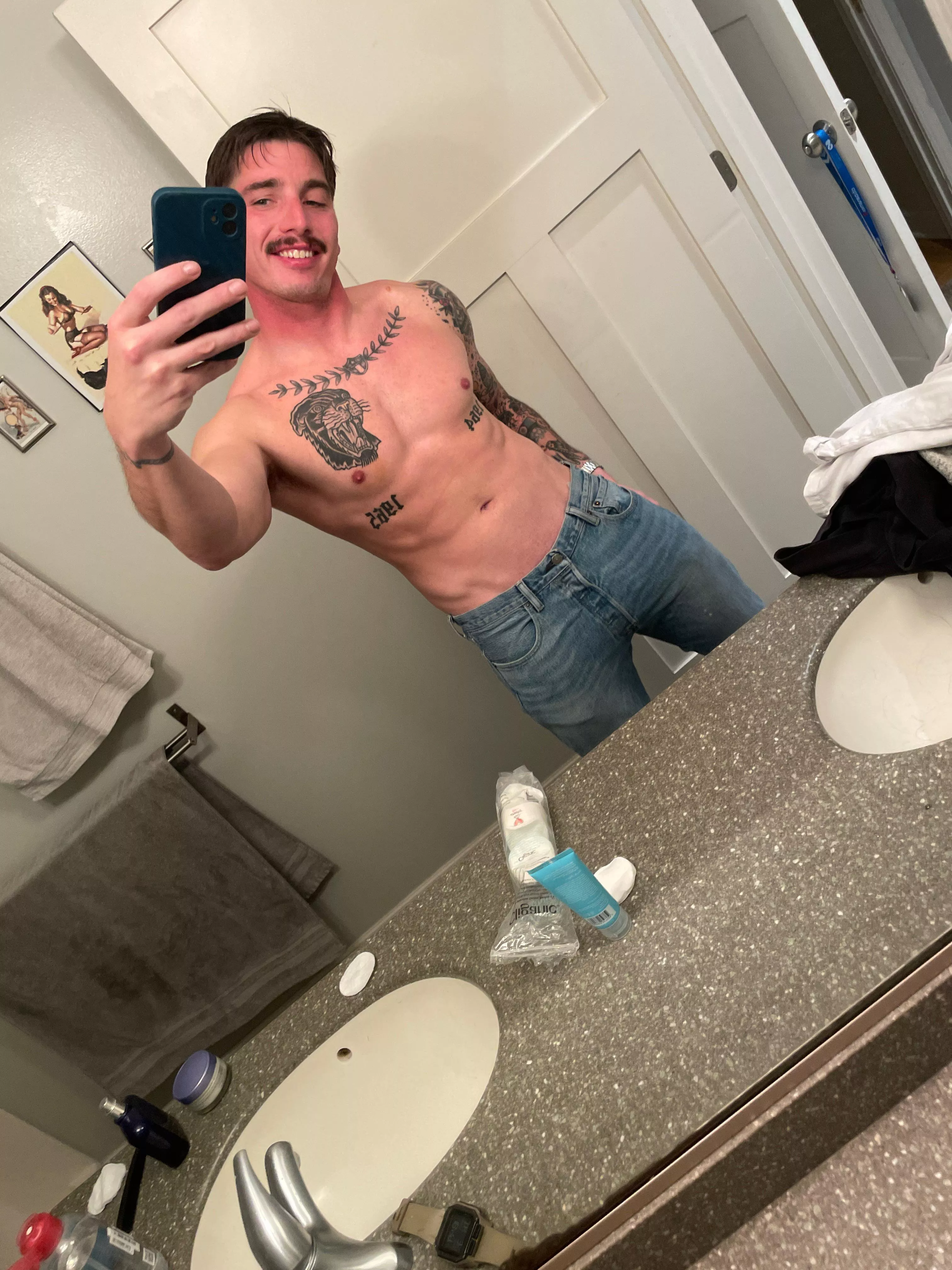 Hot guy with tattoos?