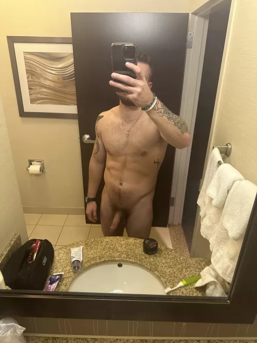 Hotel bathroom sex?