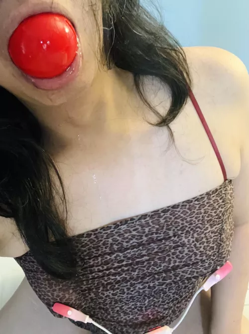 i drool just a bit w my Silencilicone Gag