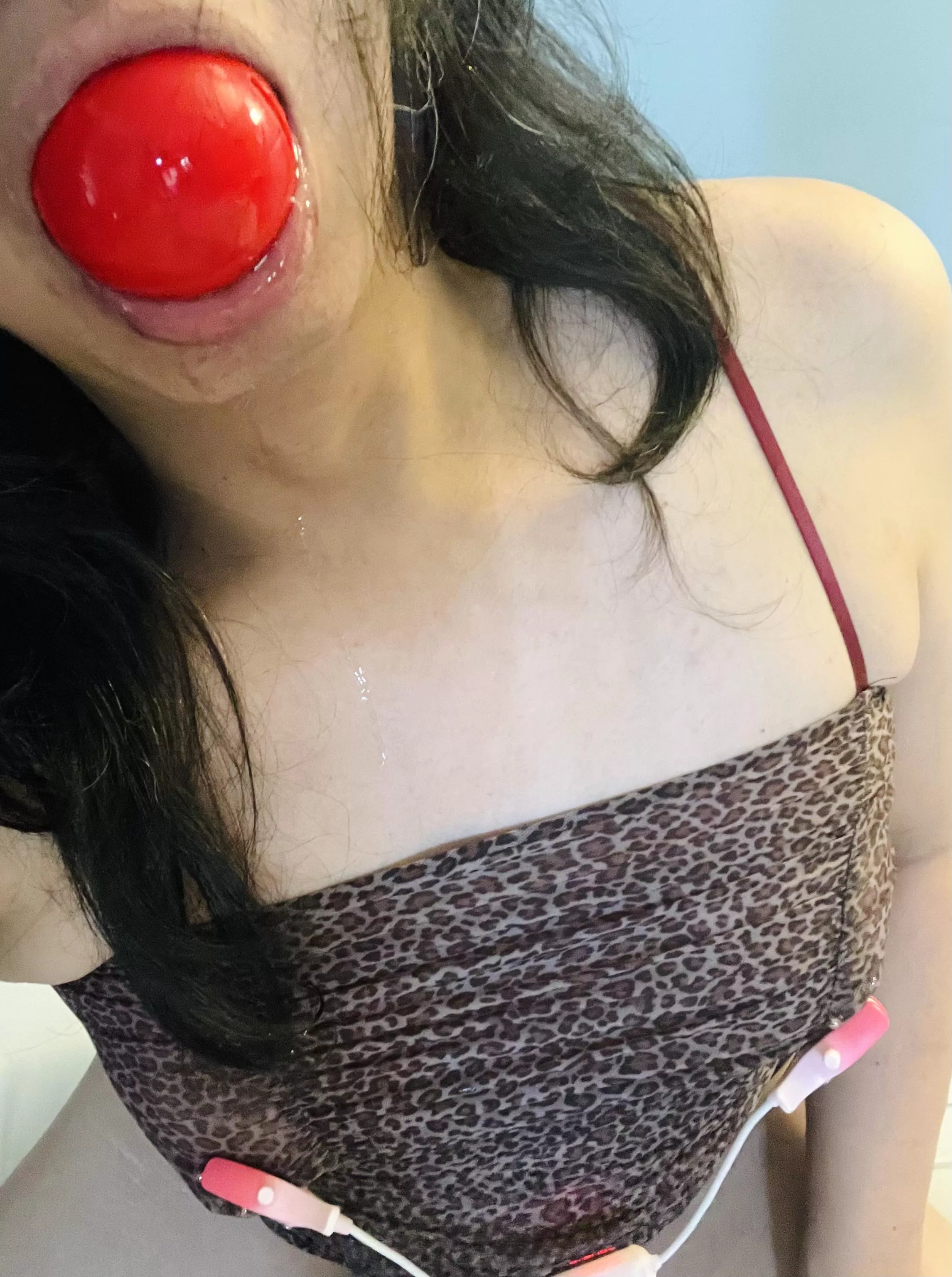 i drool just a bit w my Silencilicone Gag