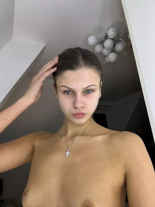 I feel embarrassed because of my small tits, what do you think ..