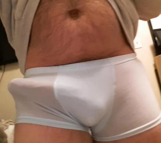 I love these silky light blue underwear
