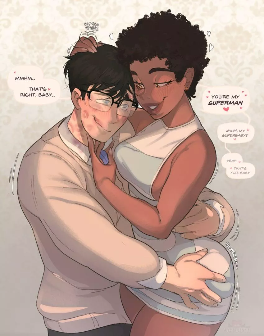 Lois Lane and Superman (art by mahmapuu)