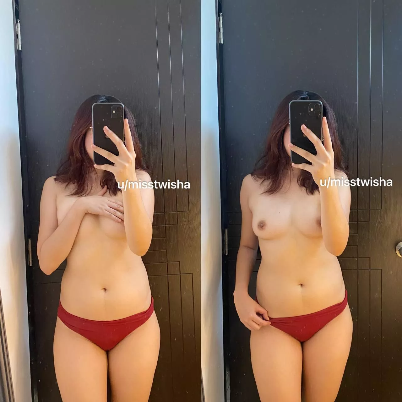 Looking hot in my late twenties with these red panties, don’t you think? 😉😚