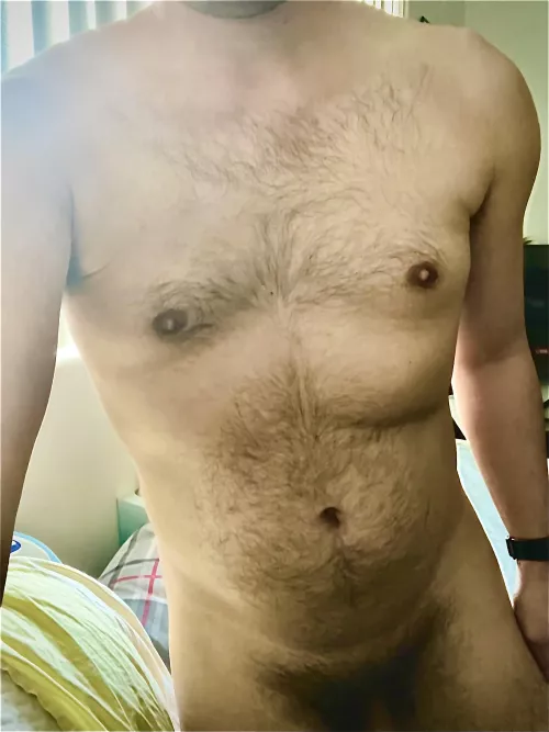 Loving my hairy chest
