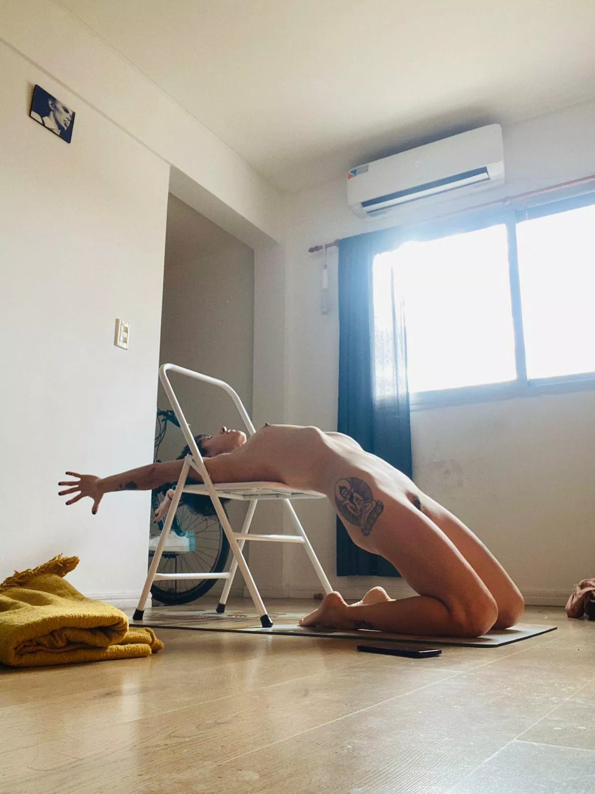 My yoga practice gets better and hotter