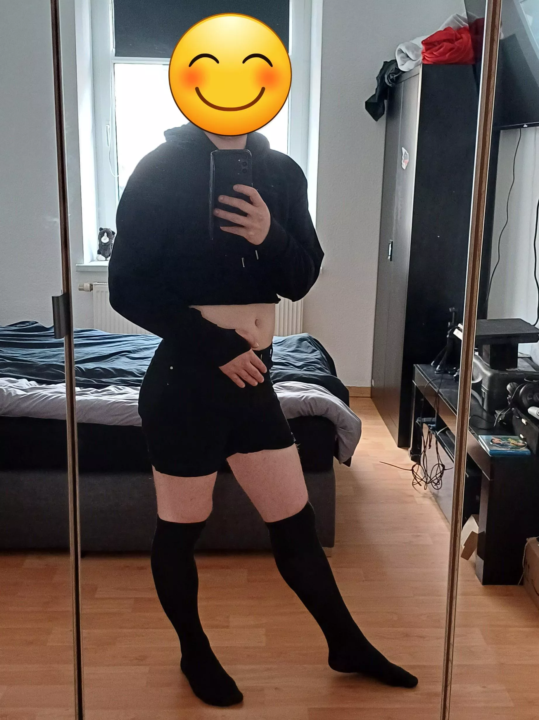 New outfit, still shy :3 
