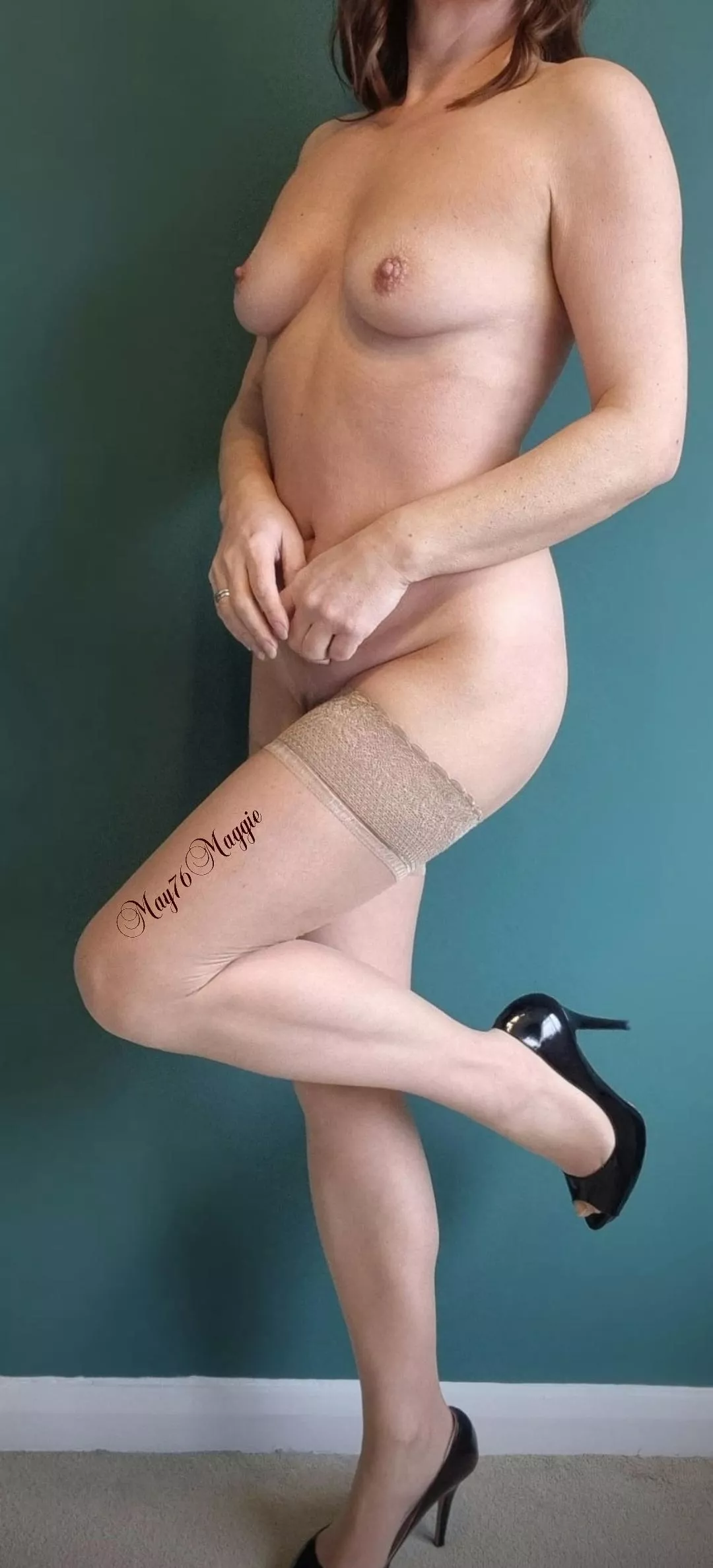 No clothes required....just heels & holdups