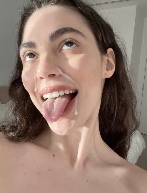 oh yeah my face is covered in cum