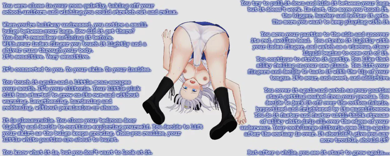 POV: Your bean grows into a full banana [Involuntary][Clit enlargement][Futa][Solo]