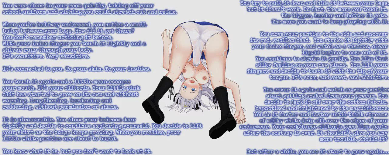 POV: Your bean grows into a full banana [Involuntary][Clit enlargement][Futa][Solo]