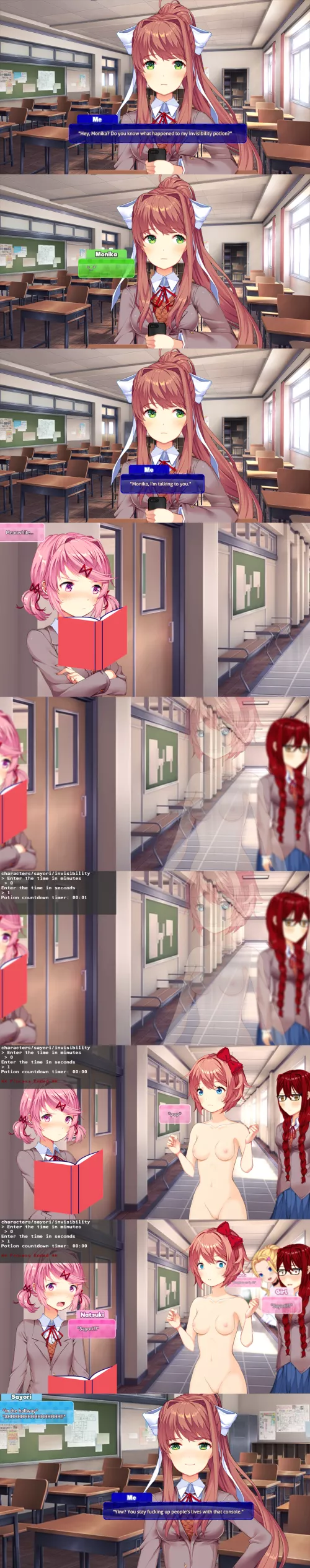 Sayori's Invincibility Potion Gone Wrong