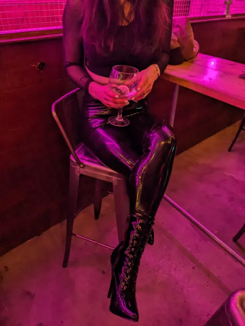 Shiny from the waist down