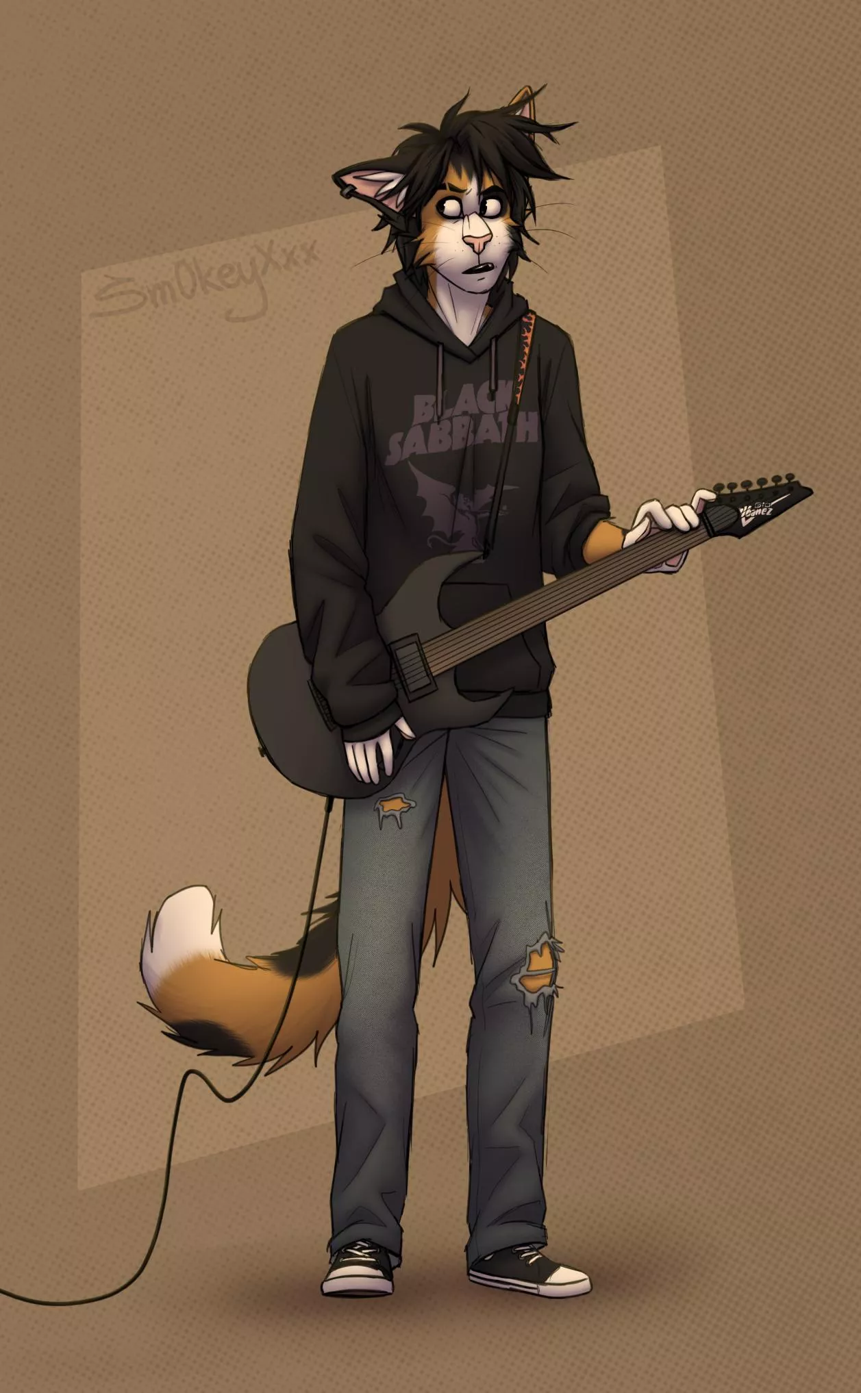 The girl with guitar (art by me)
