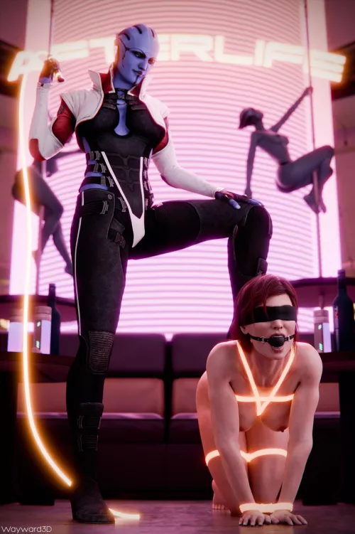 (Wayward) Aria welcomes Femshep to Omega [Mass Effect]