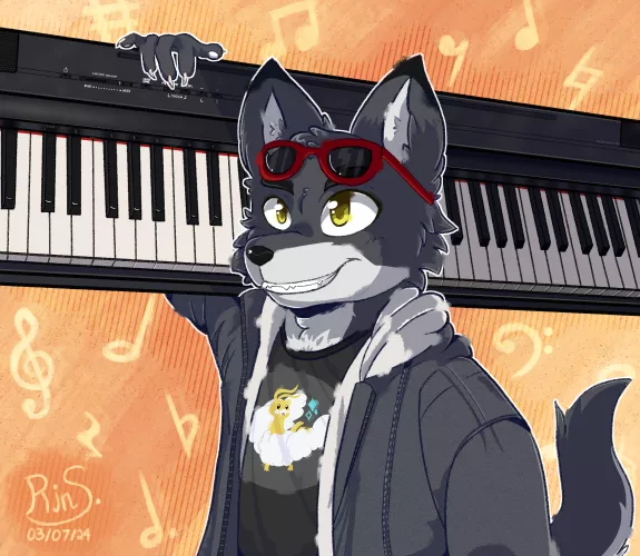 Where are my fellow pianists at? (Art by @RinShiamiArt)