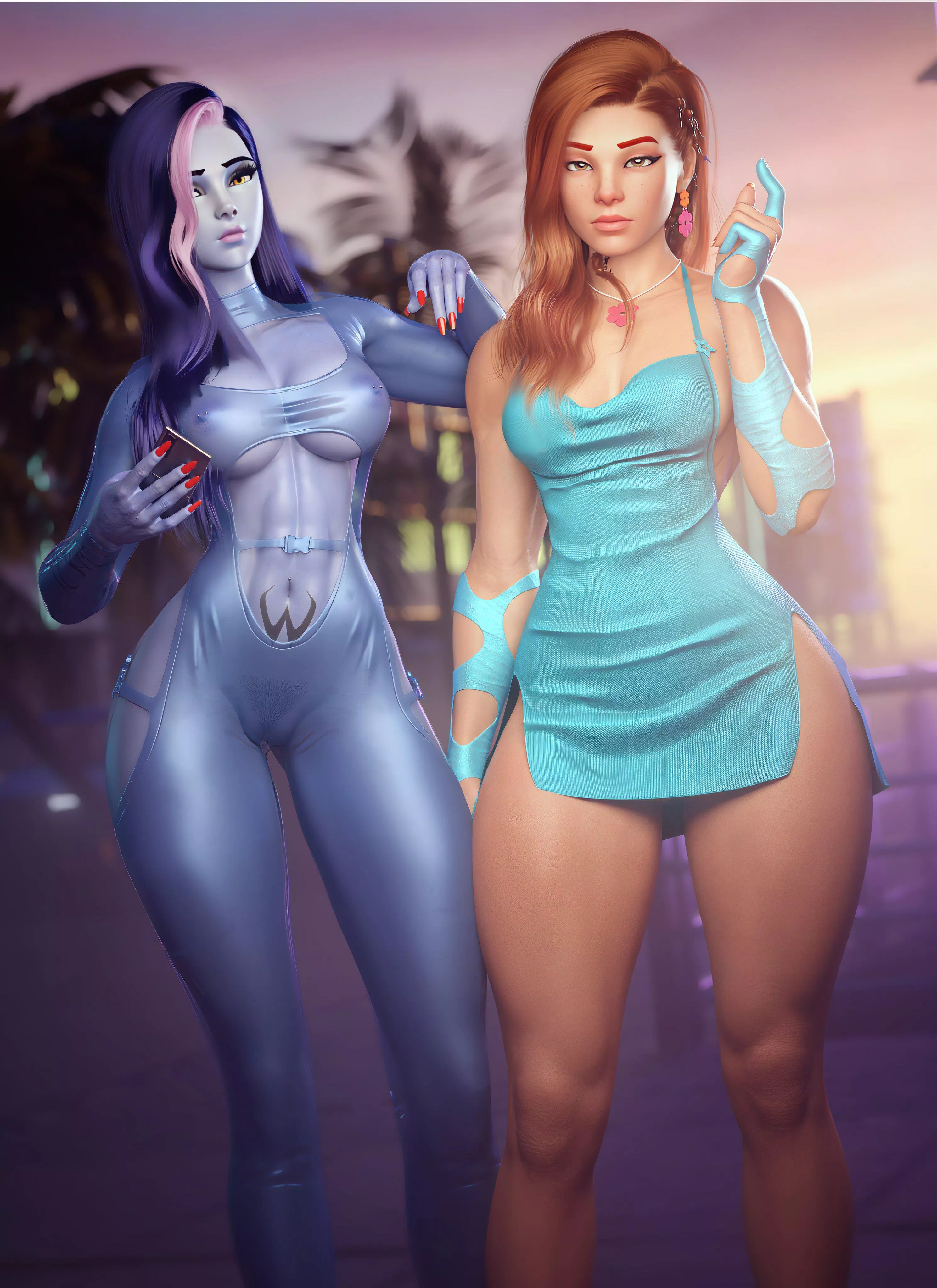 Widowmaker and Brigitte (Noahgraphicz)