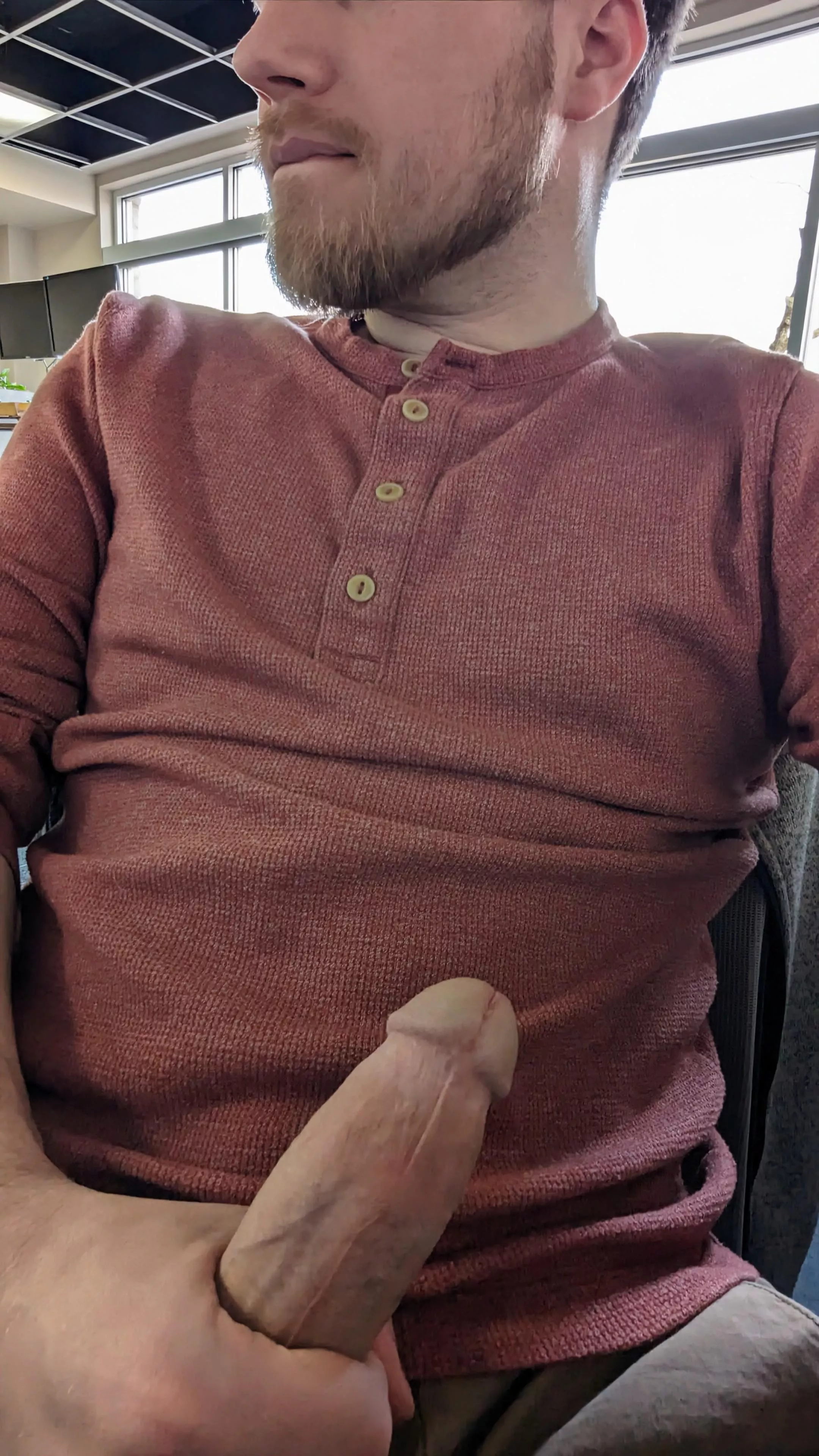 Wyd if you turn around in your chair and catch me taking a picture of my dick?