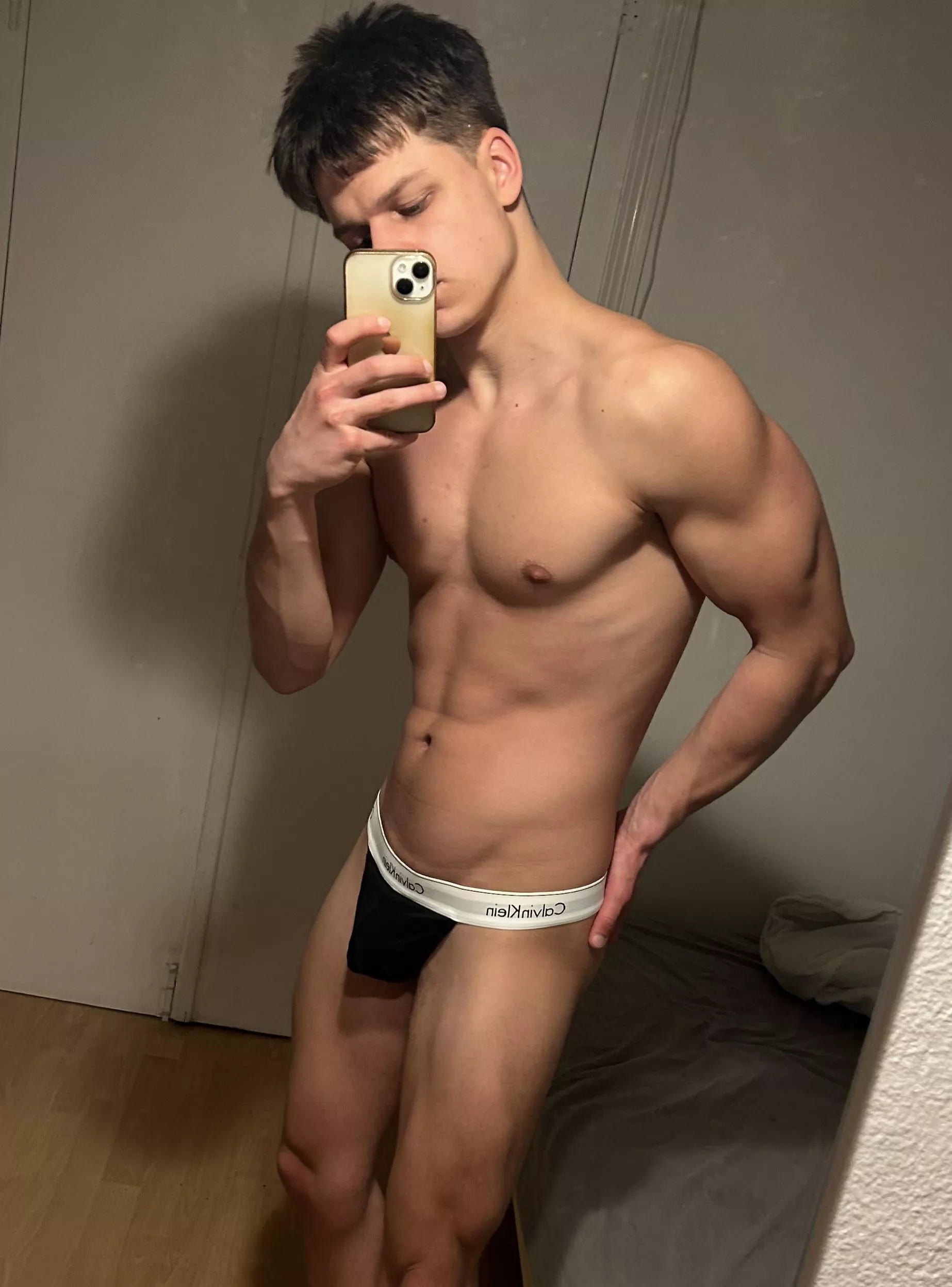 (19)Would you take off my jockstrap?