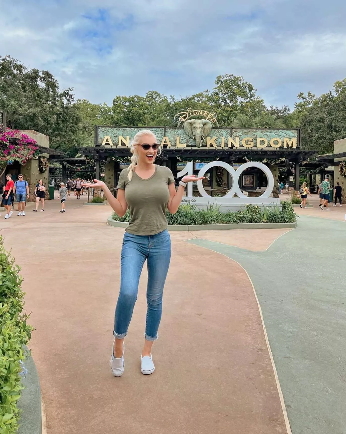 Busty at Disneyland