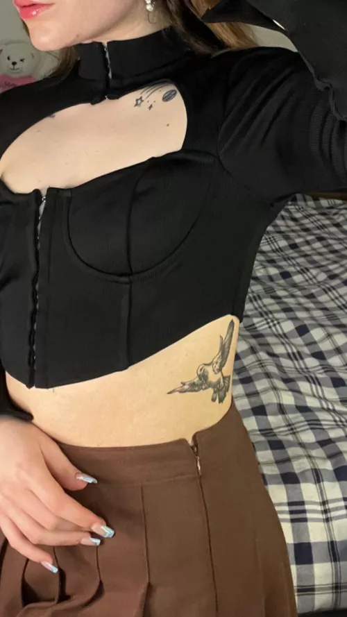 Cute French tips 😈