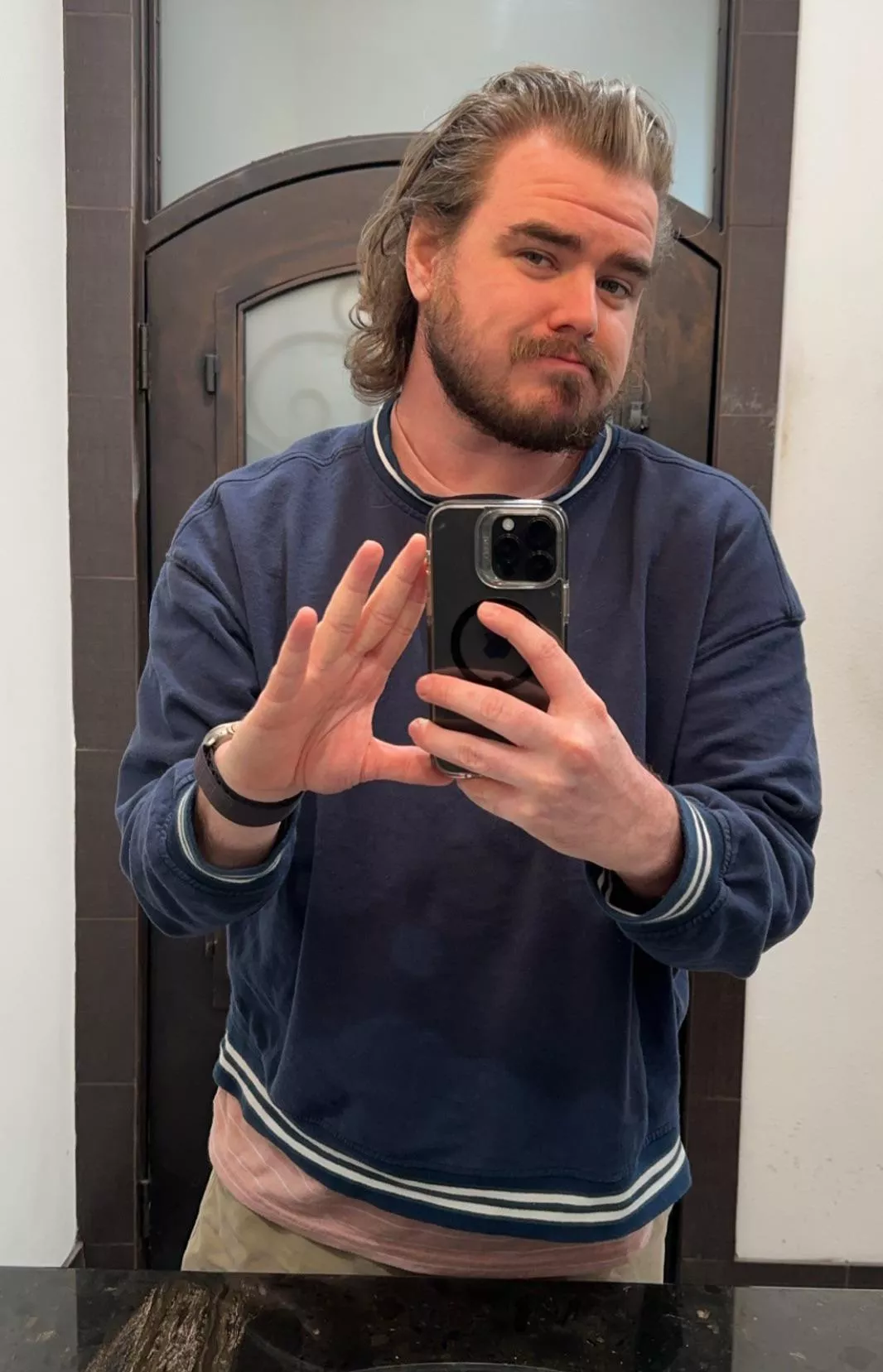 Finally have the hair I should’ve had when I played hockey 