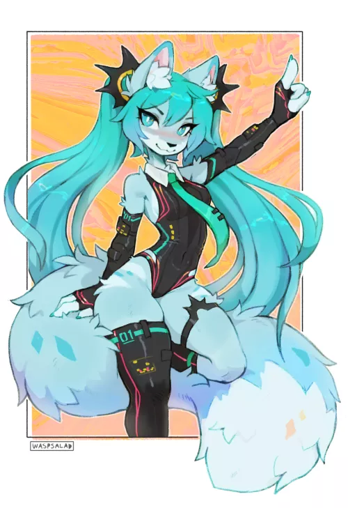 Furry Miku for Miku day!