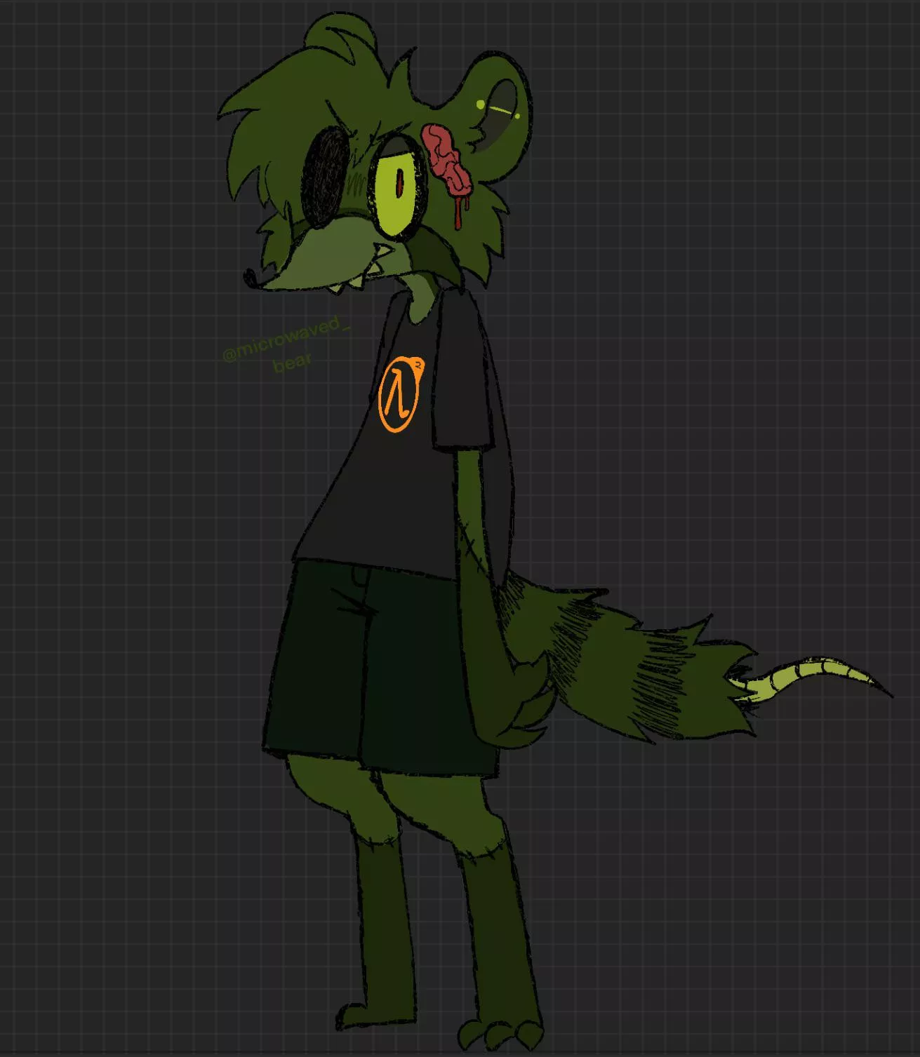 help me name my new fursona! (cw a little blood)
