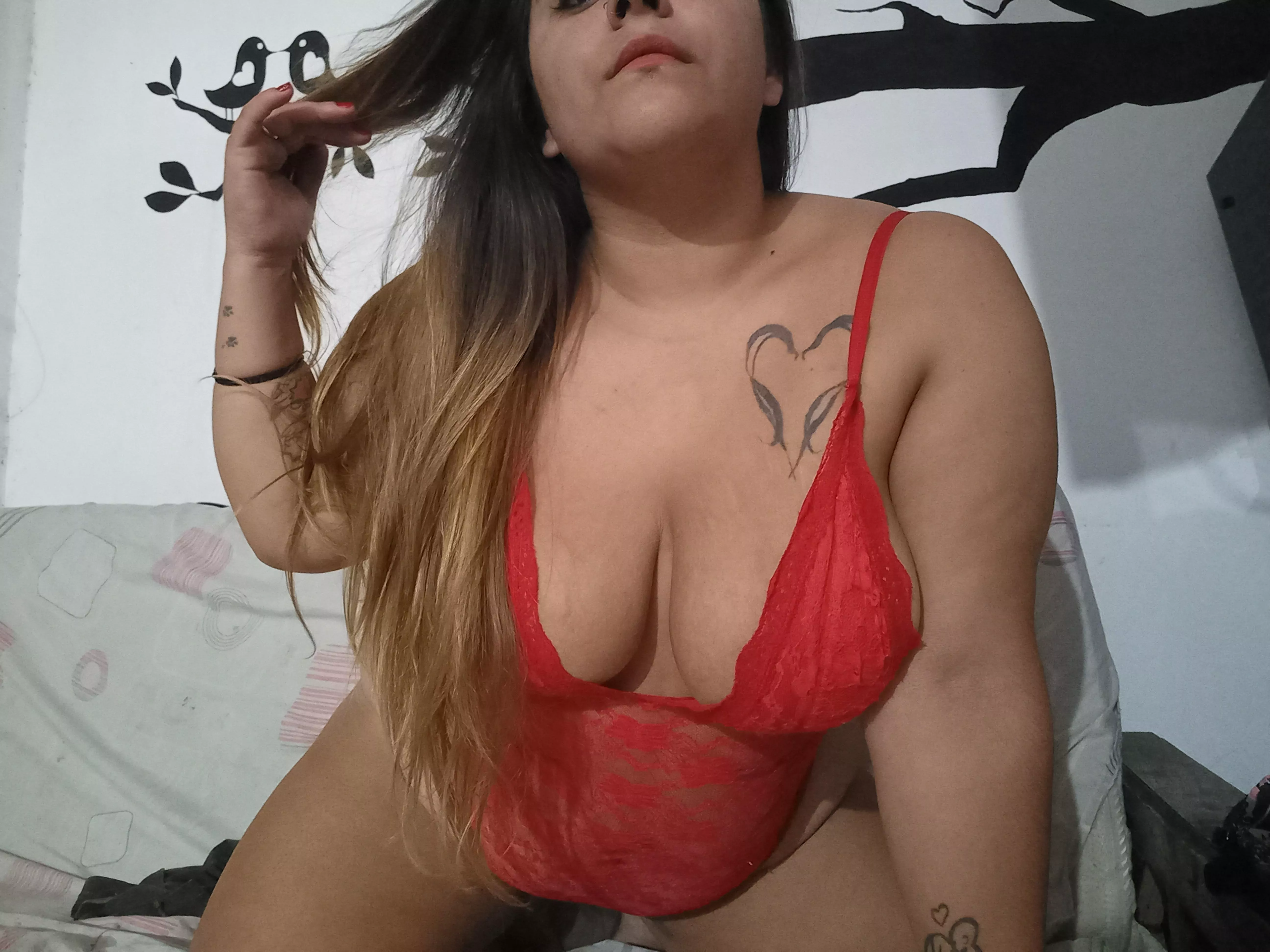 I just got this new lingerie and feel sexy with it!❤️