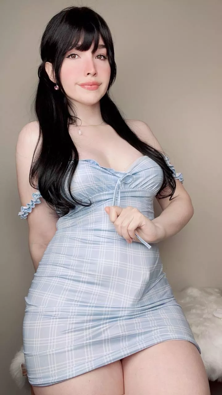 It's a struggle fitting it under my dress! 😼