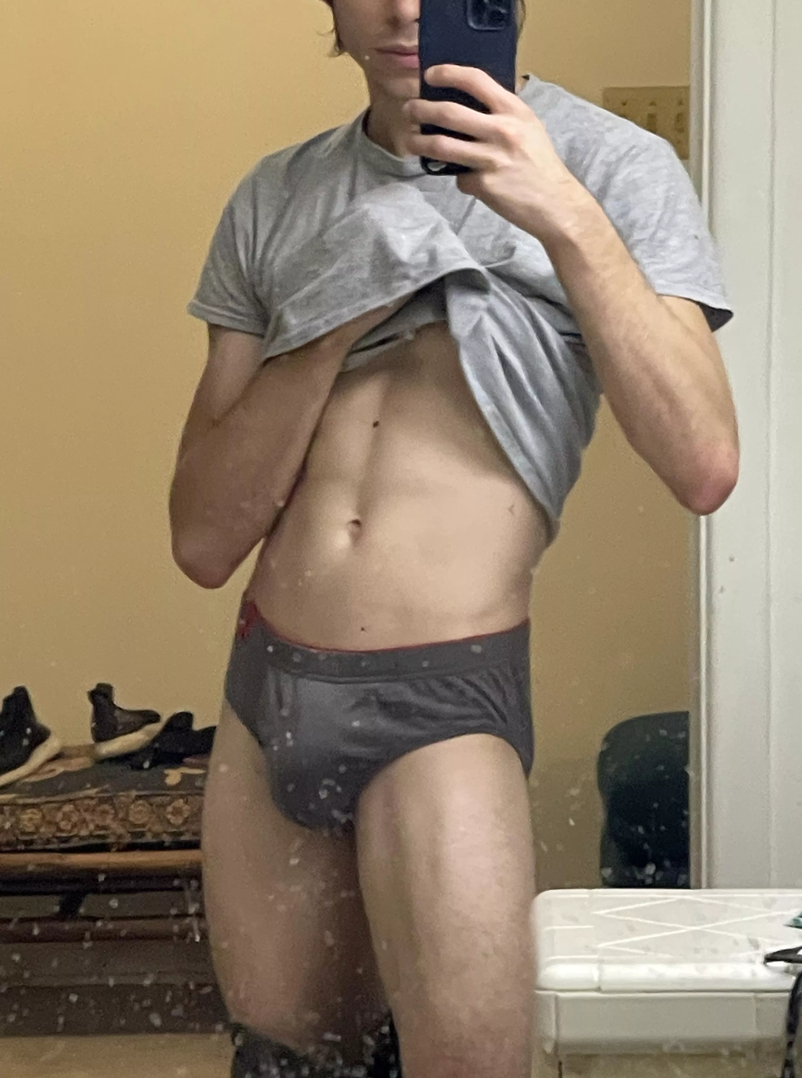 Loving these gray briefs.