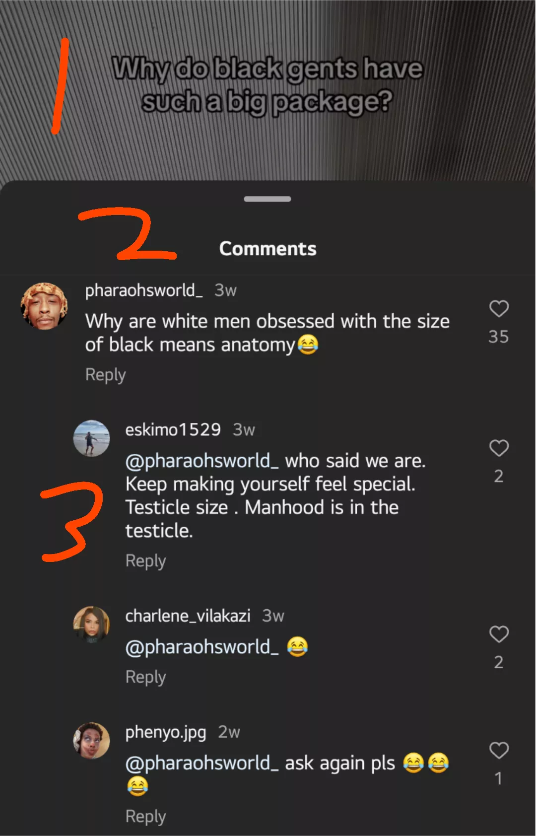 MANHOOD IS IN THE TESTICLE 💀