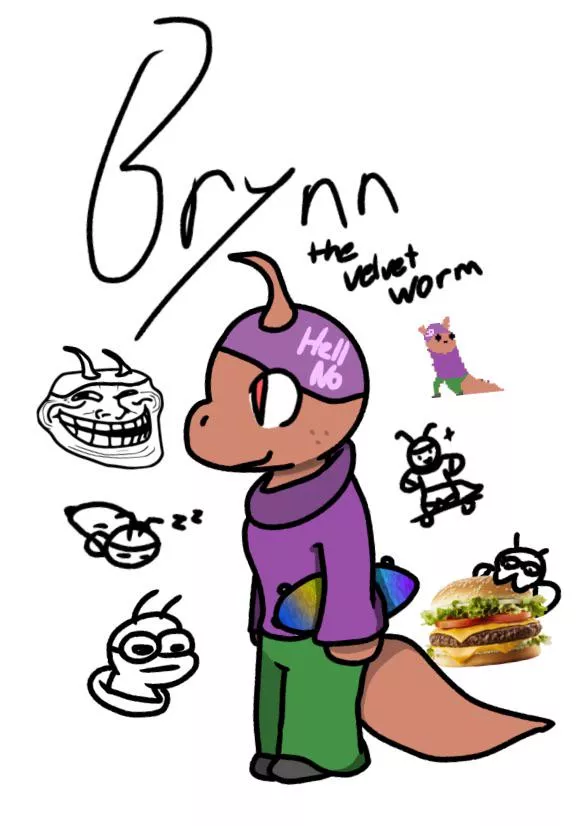 My new velvet worm OC!