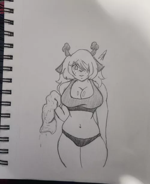 [Noelle] drying off after showering 