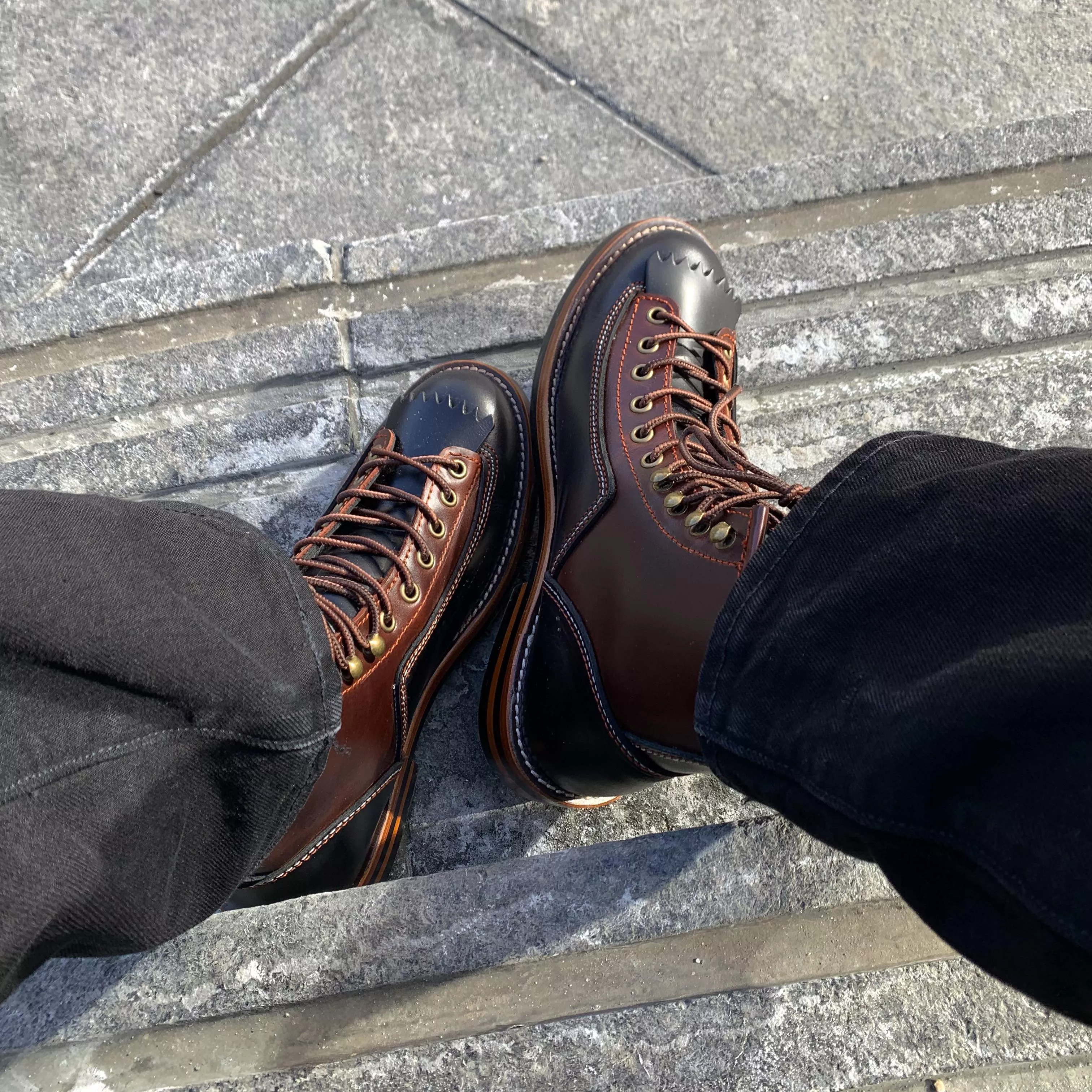 TAFT boots Model 007 in Black/Cherry. Absolute beauties.