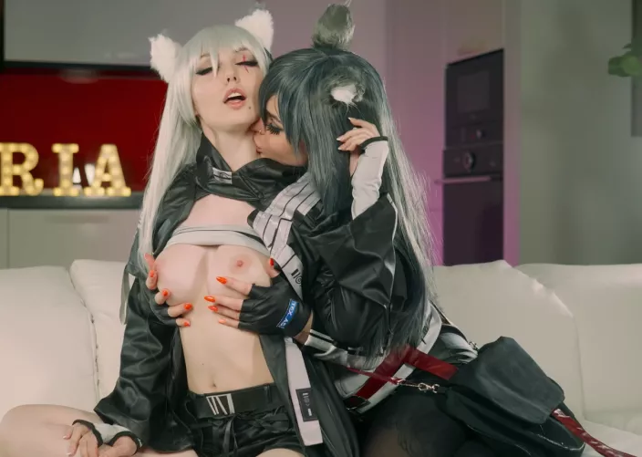 Texas and Lappland from Arknights by Sonya Vibe and Sia Siberia